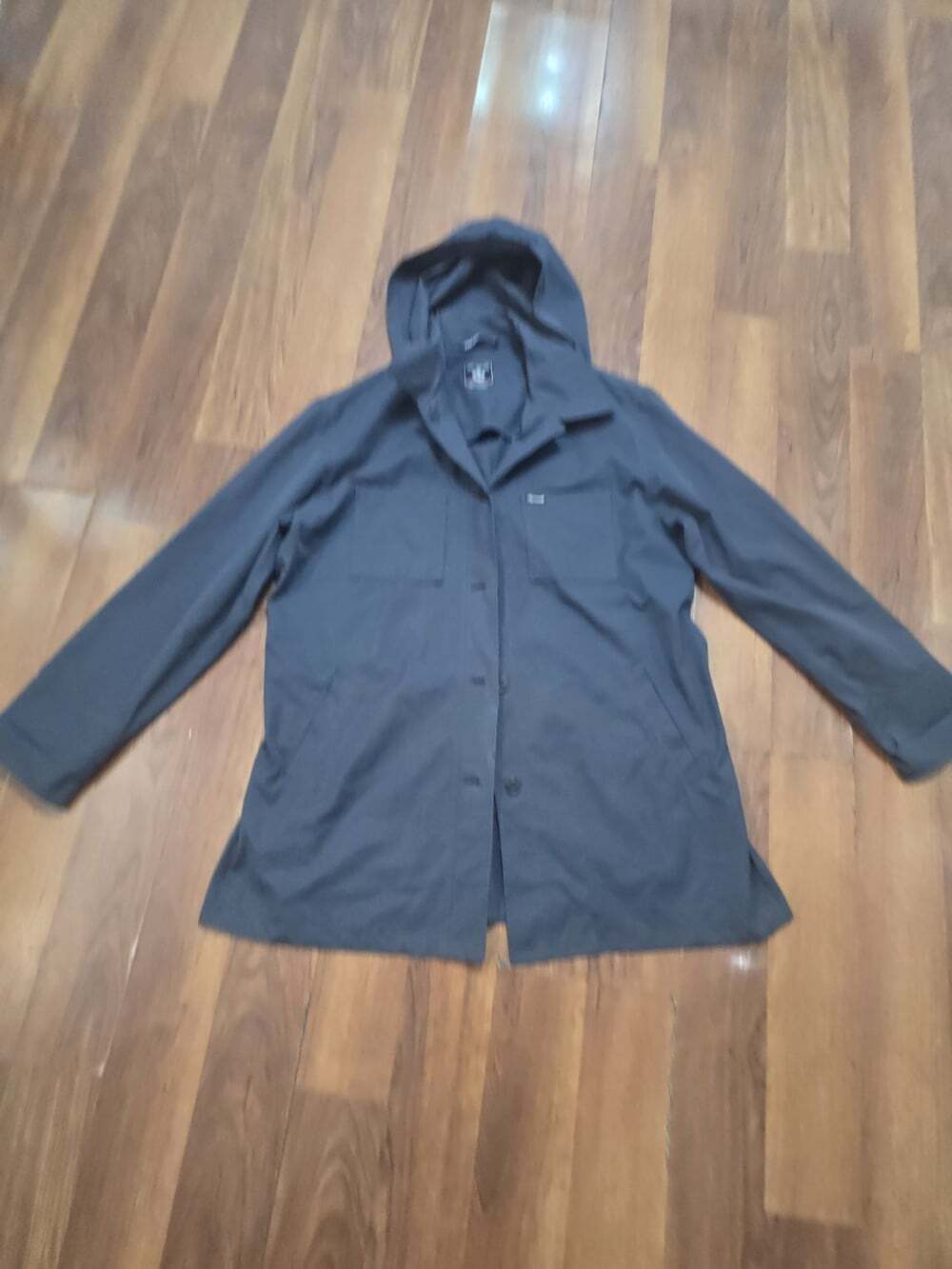 Vtg Faconnable by Albert Goldberg Navy Blue Utility Button Down Jacket Shacket